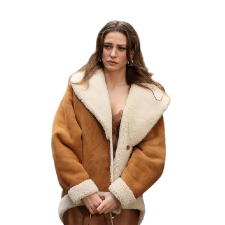 ASOS DESIGN oversized washed barn jacket with leather look